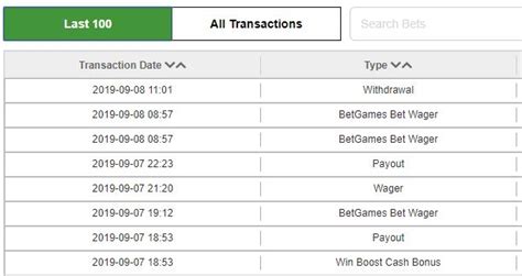 betway account history.